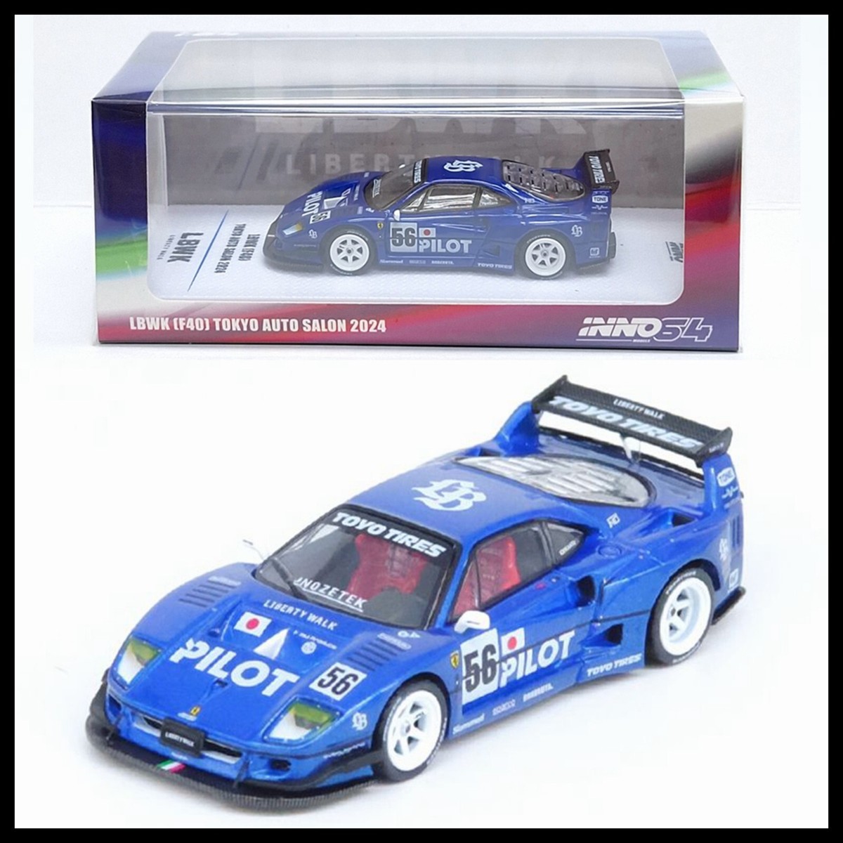 INNO64 LIBERTY WALK LBWK Ferrari F40 TOKYO AUTO SALON 2024 INNO64 LIBERTY WALK LBWK Ferrari F40 TOKYO AUTO SALON 2024