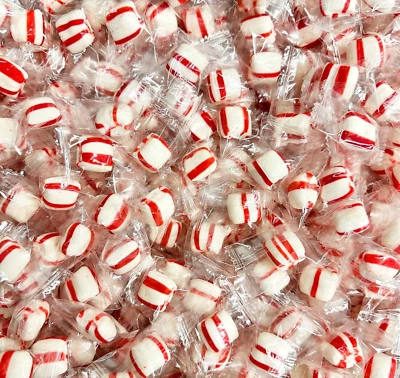 COLOMBINA Peppermint Puffs, Soft Mints Individually Wrapped, Bulk Hard Candy (2 Pounds)