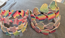 8 Adorable Headbands for Girls Stars and Hearts  Various Colors