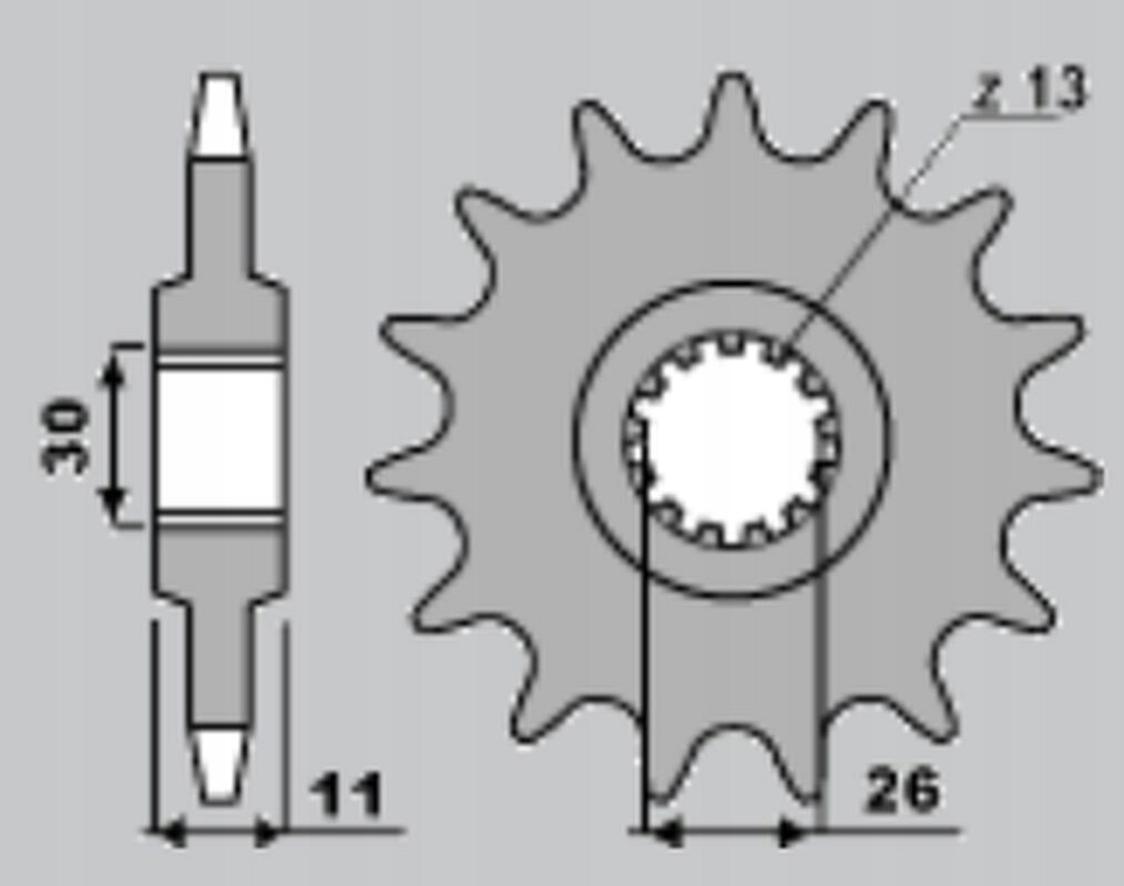 Pignon avant JTF579.15 idéal pour réparer la transmission usée des Yamaha R1