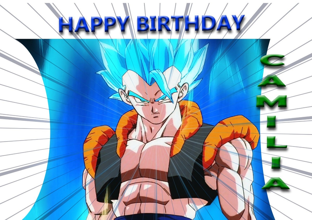 Dragon Ball Z - Personalised Birthday Greeting Card A5 Friend