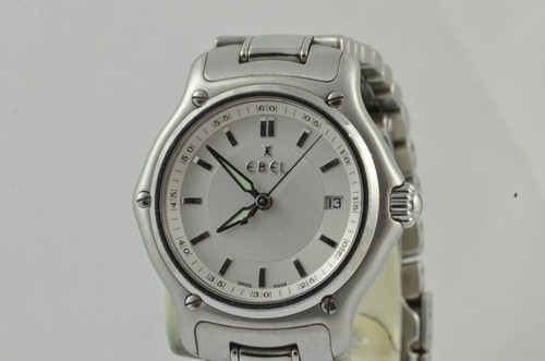 EBEL 1911 DAMEN UHR STAHL MIT STAHL BAND 9090221 SCHÖNER ZUSTAND RAR 28MM - Bild 2 von 6