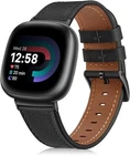 Genuine Leather Watch Band For Fitbit Versa 4 3 /Sense  2 1 Replacement Band