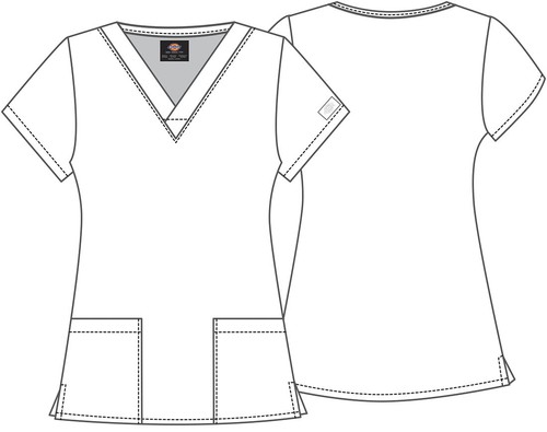 Flamazing Care Dickies Scrubs EDS V-Ausschnitt Top DK717 FLZC - Bild 5 von 5