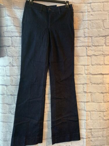 NYDJ 2 Lift Tuck Straight Leg Dark Wash Stretch Denim Womens Jeans NWT! #372 - Picture 2 of 9