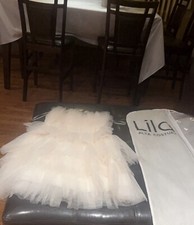 Lila Wedding Dress Bridal Gown Beaded Lace Bodice Small Size Custom made