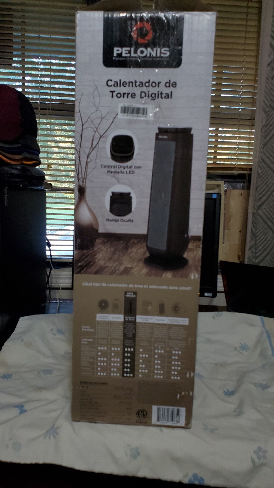 PELONIS 23u0026#034; Digital Ceramic Tower Heater 1500-Watt w/Remote PHT23D7ABB  | eBay