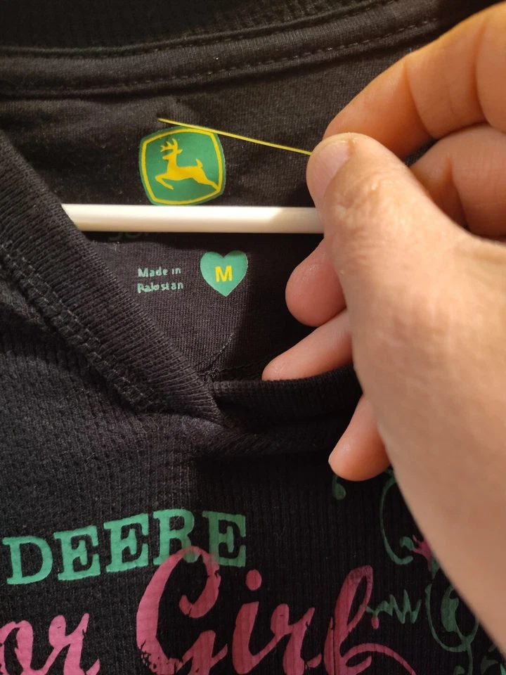 Camisa Pullover John Deere Tractor Niñas, Talla M-GUC Foto 2 de 4