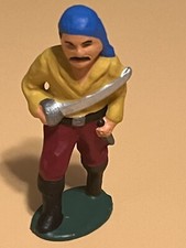 VINTAGE 1930'S BARCLAY MANOIL PIRATE W/ SWORD Excellent Condition Yellow Shirt