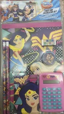 Dc Super Hero Girls Wonder Women 7-Piece Calculator Set NEW & SEALED IN PACKAGE