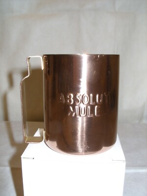 Absolut Vodka - ''Absolut Mule'' - Copper Clad Barware Mule Mug - Case of 24 - NEW