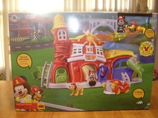 NEW Disney Mickey Mouse Firehouse Exclusive Play Set Sounds Lights