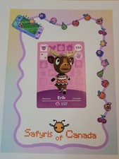 Erik #334 Animal Crossing Amiibo Card Auth...