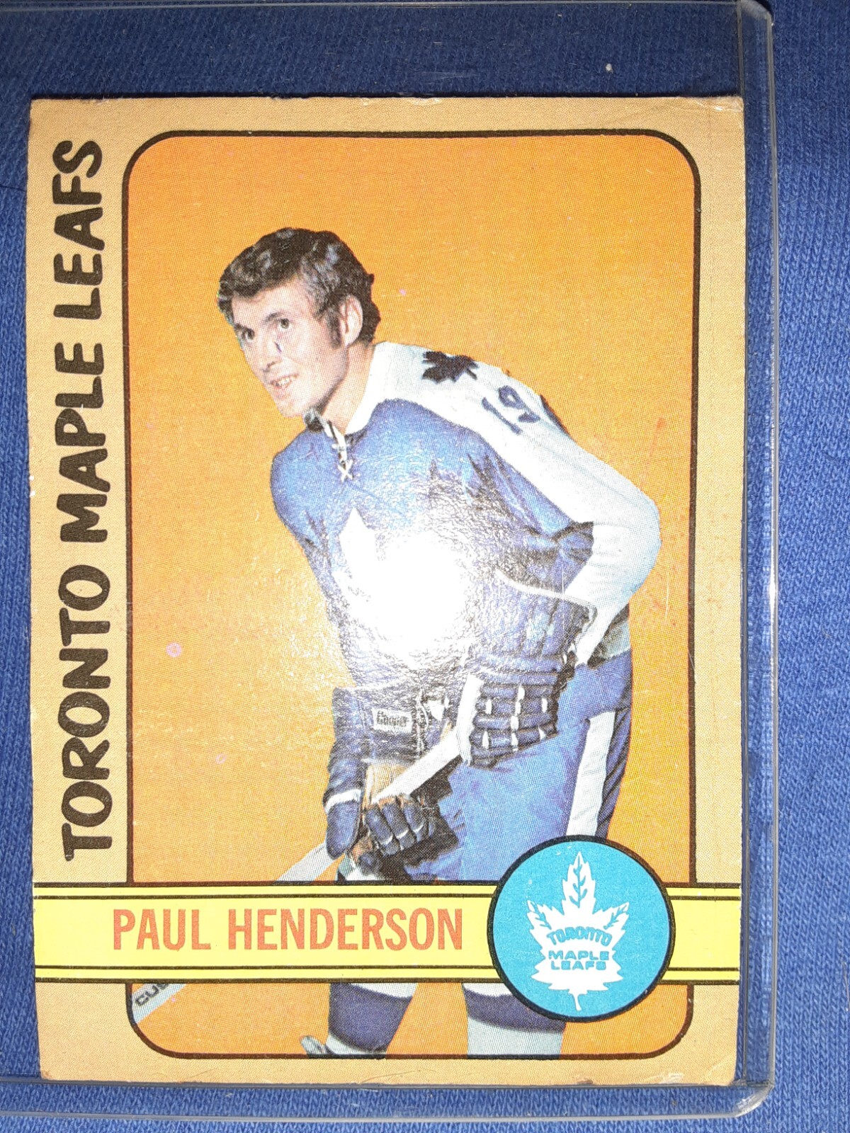 1972-73 Topps #73 Paul Henderson Toronto Maple Leafs CARD COND WAVY VINTAGE