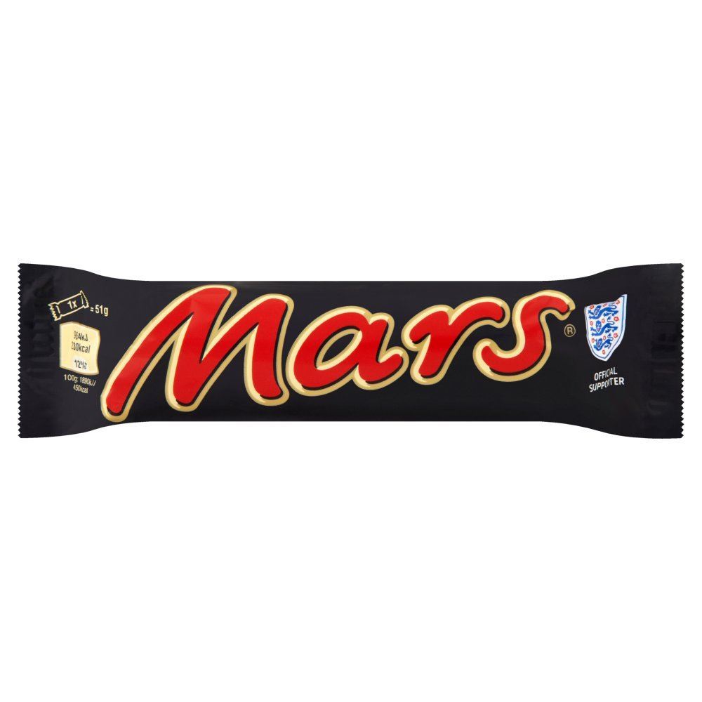 Mars - Barre chocolat?e - lot de 12 barres de 51 g