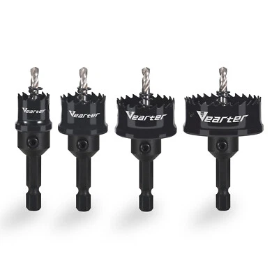 Vearter 14-51mm M42 Bi Metal Hole Saw Pilot Drill Bit for Metal Wood