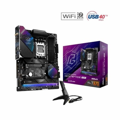 ASRock X870 RIPTIDE WiFi AMD X870 AM5 SATA 6Gb/s ATX Mainboard Neu
