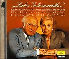 Lieber Geheimerath. CD: Eine Liebes- und Ehegeschic... | Buch | Zustand sehr gut - Johann Wolfgang von Goethe