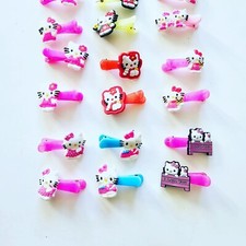 Handmade Hair Bows - Kids Shows - Hello Kitty - Hair Clips 2