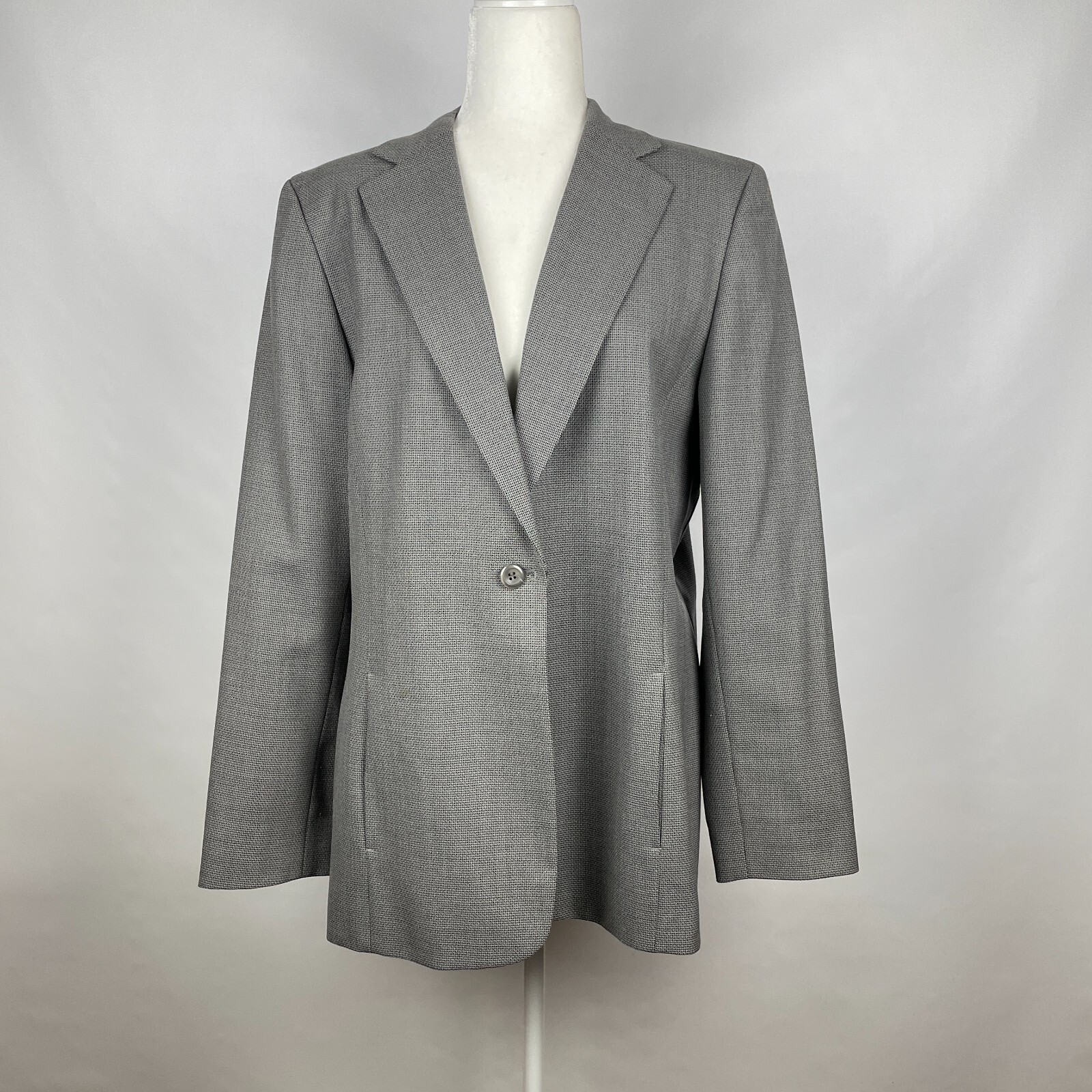 Pendleton Women's Size 16 Grey Single Button Blaz… - image 3