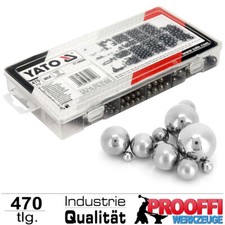 470-tlg Stahlkugel Kugellager Kugel Sortiment Präzisions Lagerkugel Ø 2 - 10 mm