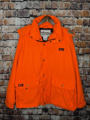 Mount'n Prairie Jacket Mens Large Blaze Orange Deer Hunting Vtg