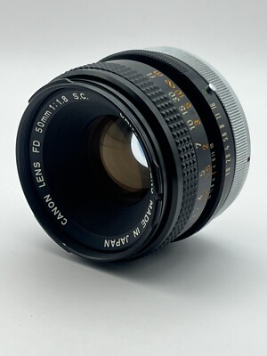 Exc] Canon FD 50mm f1.8 S.C manual focus Standard Lens From JAPAN