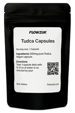 TUDCA Liver Support 500mg Capsules Tauroursodeoxycholic Acid  Vegan Detox PCT