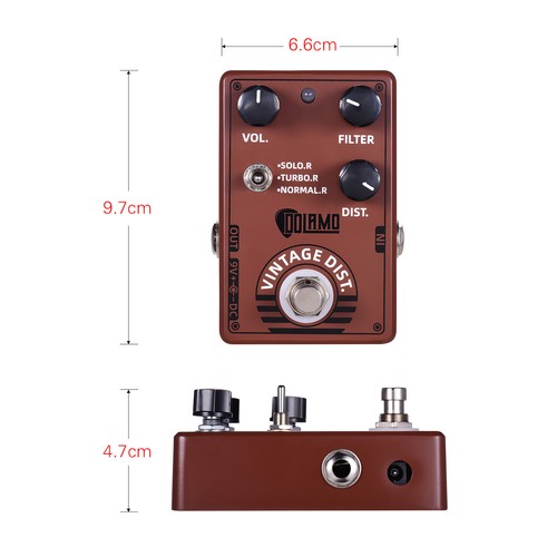 Dolamo Electric Guitar Effects Pedal Distortion Overdrive FUZZ True Bypass W5M1 - Picture 21 of 28