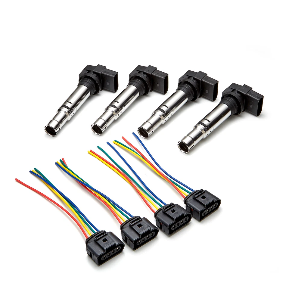 4x Ignition Coil + Wiring Harness Fits Seat Leon Toledo RTPC27x4+PC26WIRx4SE - Image 2 of 2