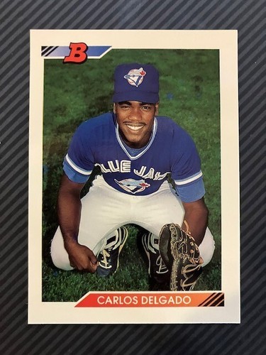 1992 Bowman 127 Carlos Delgado Toronto Blue Jays Rookie Card NM MT EBay