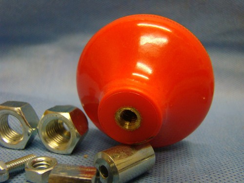 Hydraulic Pull Push Handle RED KNOB PTO Dump Body Winch Crane Throttle 1/4 x 20 - Picture 5 of 6