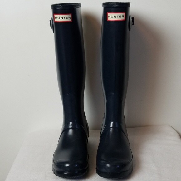 hunter original refined wedge rain boot