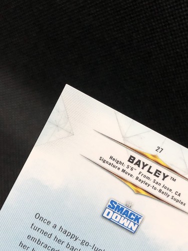 2020 Topps WWE SMACKDOWN Bayley /25 BLUE PARALLEL SSP No. 27 DR. OF HUGANOMICS!! - Picture 11 of 15