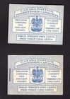 Canada 1954 Wildlife Beaver pane Issue Qeii Stapled Stitched Booklets Bk48a/b
