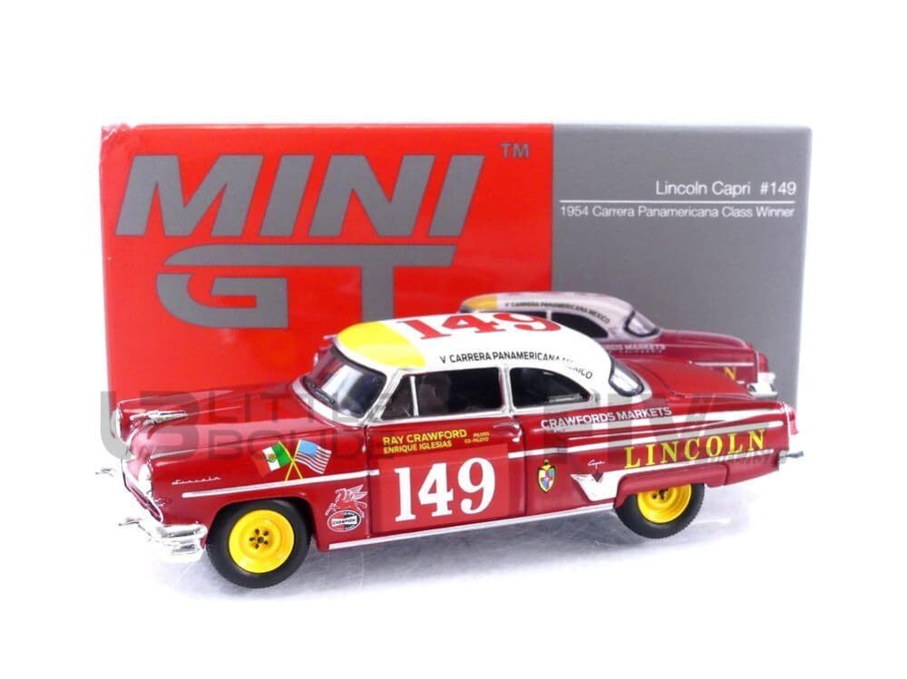 TrueScale Miniatures MINI GT 1/64 Lincoln Capri Carrera Panamericana Class