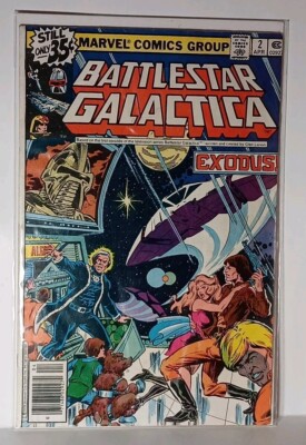 Marvel Comics Battlestar Galactica Issue #2 Newsstand Edition 1979 ...