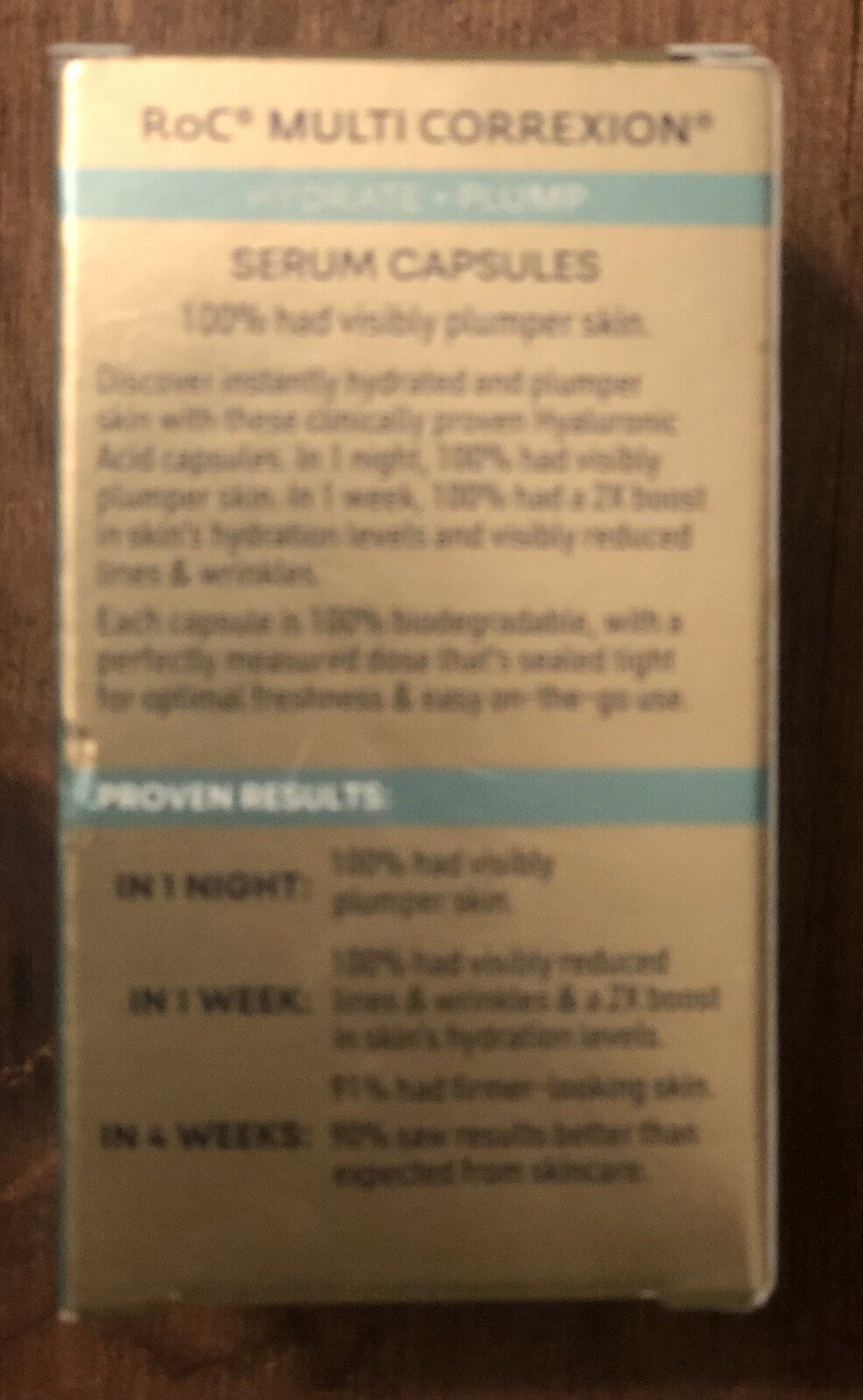 RoC MULTI CORREXION Hydrate & Plump Night Serum 30 Capsules Hyaluronic