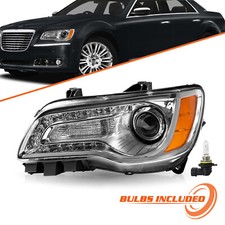 For 2011-2014 Chrysler 300 Headlights Led Drl Projector Driver Side Headlamps