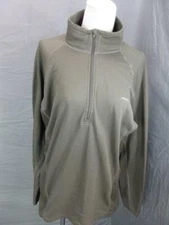 PATAGONIA SIZE L MENS GRAY ATHLETIC HALF-ZIP BASE LAYER CAPILENE PULLOVER T691