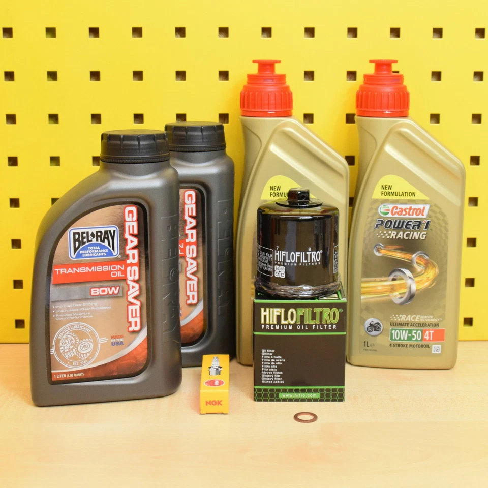 Polaris Sportsman 570 set from 14 oil oil filter spark plug Castrol engine oil transmission oil - Image 1 of 1