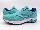 Mizuno Wave Rider 23 Laufschuhe, Damen Sneaker UK Größe 3, türkis, neu