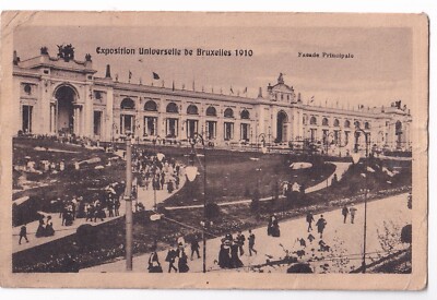 BRÜSSEL 1910: EXPOSITION UNIVERSELLE DE BRUXELLES 1910, FASADE PRINCIPALES, SW 