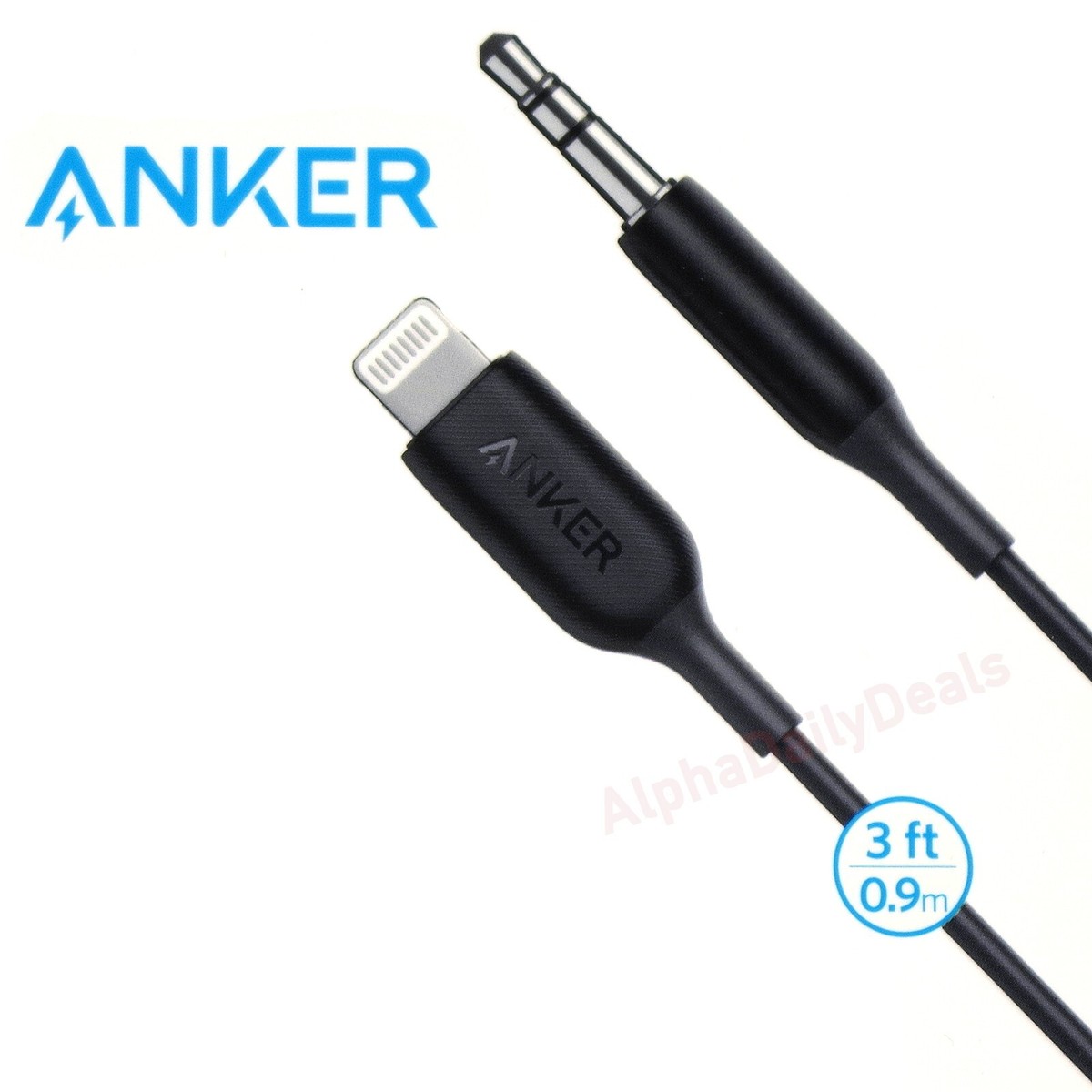 Anker 551 Cavo USB-A A Lightning 3 Piedi, Certificato MFi, Per IPhone, Nero, Nuovo