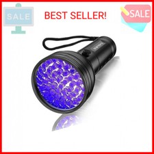 Vansky UV Flashlight Black Light, 51 LED Blacklight Pet Urine Detector for Dog/C