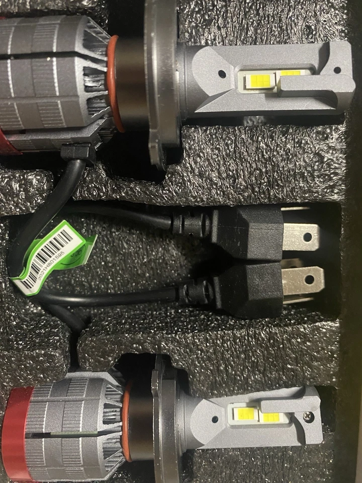 2x H4 Size SUPER BRIGHT WHITE LED Headlight Bulbs Hb2 9003 Lights W/ Canbus Chip - Image 3 of 4