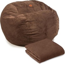 Cord-a-Roys king size bean bag cover only Chenille Espresso