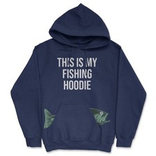 This Is My Fishing Hoodie Unisex Hooded Sweatshirt Funny Fishermen Sweater
