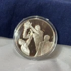 .925 Sterling Silver Round LOS ANGELES LAKERS FM 100 Greatest Events In Sports