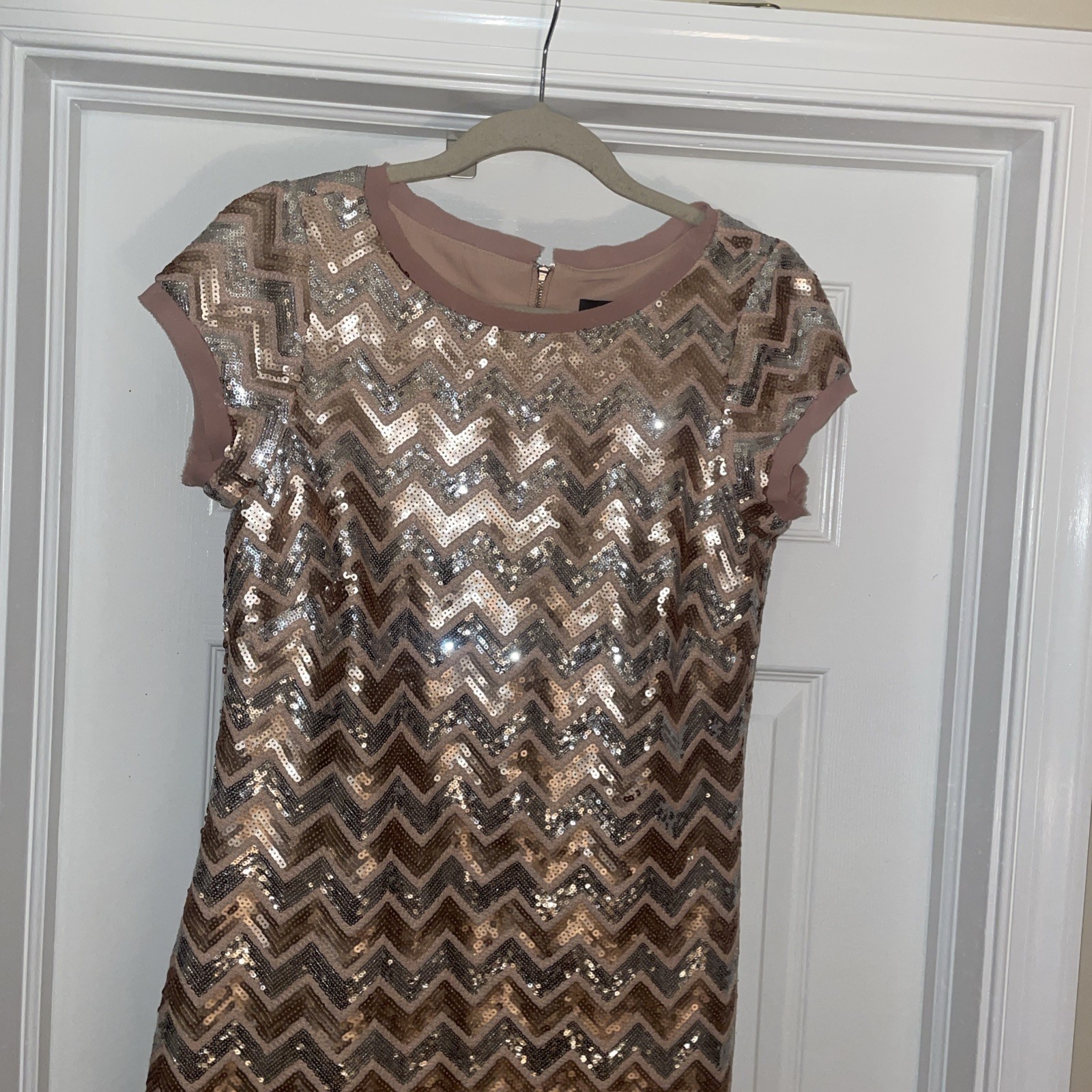 Vince Camuto herringbone pattern Sequin Party Coc… - image 8